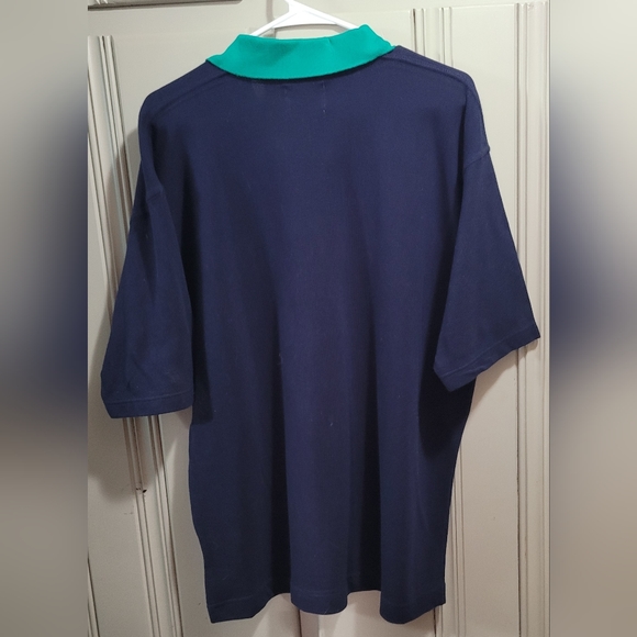 Clan Royal The Old Course St. Andrews Golfwear Polo Blue Green NEW Men's Large - Picture 2 of 11